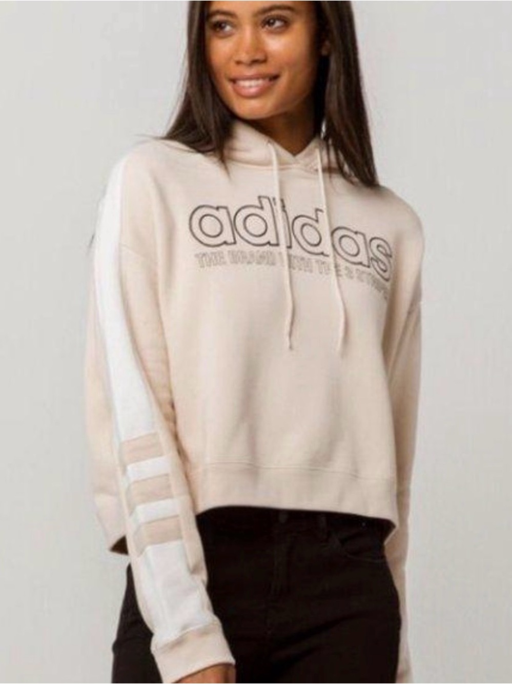NWOT adidas Originals Cropped Hoodie XS